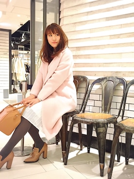「アイテム（ブーティ）」を使った、立花 朋実さん（レディース・165cm・20代）の秋コーディネート