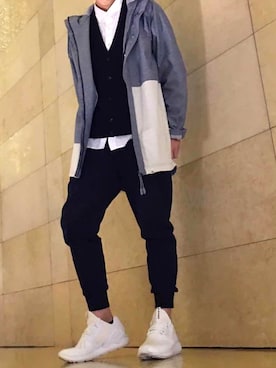 「BWGH for PUMA（ブルックリン ウィー ゴー ハード フォー プーマ）のアイテム（ジャケット/アウター）」を使った、KalunYeungさん（メンズ・175cm）の冬コーディネート