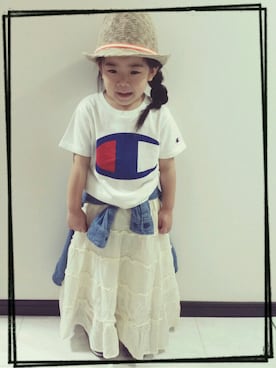 「RCWB（アールシーダブリュービー）のアイテム」を使った、NONさん（キッズ・100cm）の春コーディネート
