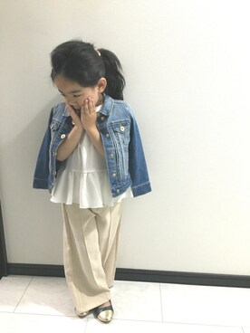 「アイテム（パンプス）」を使った、NONさん（キッズ・110cm）の春コーディネート