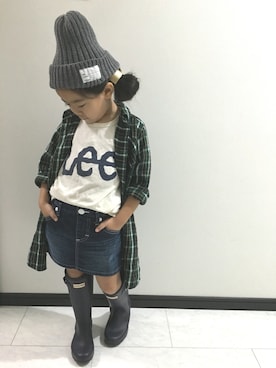 「LEE」｜「アイテム（レインシューズ）」を使った、NONさん（キッズ・110cm）の秋コーディネート