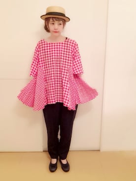 「603（ロクマルサン）のアイテム（帽子）」を使った、sayaさん（レディース・160cm）の夏コーディネート