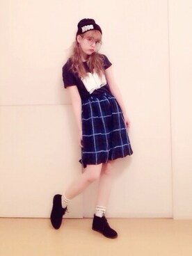 「RORO（ロロ）のアイテム」を使った、sayaさん（レディース・160cm）の夏コーディネート