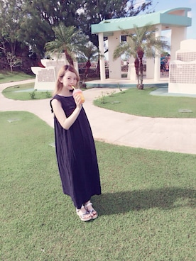 「トロピカルスムージーのアイテム（その他、オレンジ系）」を使った、sayaさん（レディース・160cm）の秋コーディネート