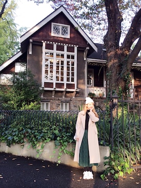 「YEAR（イヤー）のアイテム」を使った、sayaさん（レディース・160cm）の秋コーディネート