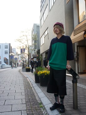 「banal chic bizarre」｜「アイテム（パンツ）」を使った、correspondanceさん（メンズ・173cm）の春コーディネート