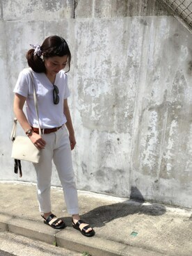 「Anisha（アニーシャ）のアイテム」を使った、アサミ☆さん（レディース・158cm）の夏コーディネート