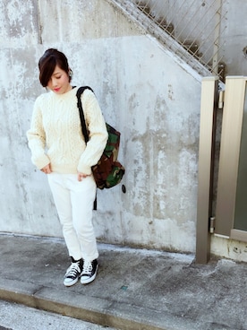 「SALT（ソルト）のアイテム」を使った、アサミ☆さん（レディース・158cm）の冬コーディネート