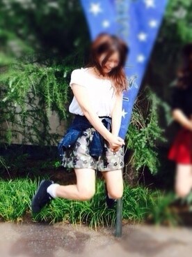 「COCO DEAL（ココディール）のアイテム（デニムジャケット）」を使った、Miyuさん（レディース・164cm）の秋コーディネート