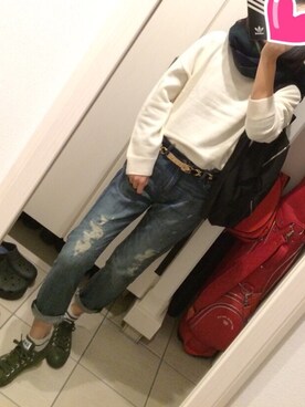 「EMODA（エモダ）のアイテム（ストール/ショール）」を使った、R.Kさん（レディース・165cm）の冬コーディネート