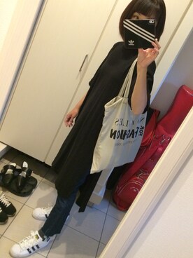 「Ameri（アメリ）のアイテム（トートバッグ）」を使った、R.Kさん（レディース・165cm）の春コーディネート