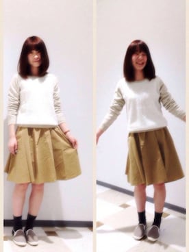 「Wordtrobe（ワードトローブ）のアイテム」を使った、♕Yuka♕さん（レディース・162cm）の春コーディネート