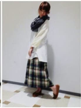 「Wordtrobe（ワードトローブ）のアイテム」を使った、♕Yuka♕さん（レディース・162cm）の春コーディネート