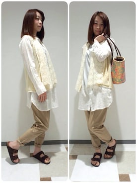 「Wordtrobe（ワードトローブ）のアイテム」を使った、♕Yuka♕さん（レディース・162cm）の春コーディネート