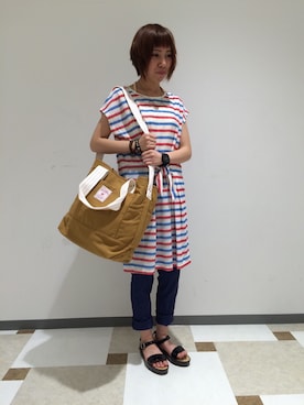 「Wordtrobe（ワードトローブ）のアイテム」を使った、♕Yuka♕さん（レディース・162cm）の夏コーディネート