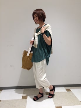 「Wordtrobe（ワードトローブ）のアイテム」を使った、♕Yuka♕さん（レディース・162cm）の夏コーディネート