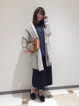 「Wordtrobe（ワードトローブ）のアイテム」を使った、♕Yuka♕さん（レディース・162cm）の秋コーディネート