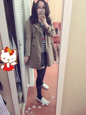 「minirdees（ミニルディーズ）のアイテム」を使った、Eva兔纸さん（レディース・160cm）の秋コーディネート