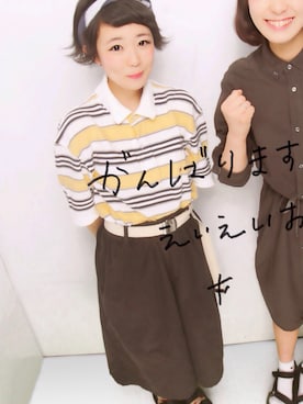 「TIME（タイム）のアイテム」を使った、moeさん（レディース・151cm）の春コーディネート