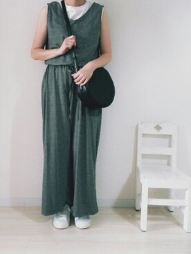 「adidas Originals（アディダスオリジナルス）のadidas originals アディダス stan smith スタンスミス black（スニーカー）」を使った、annさん（レディース・153cm）の夏コーディネート