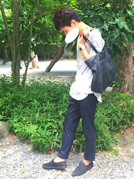 「rinto（リント）のアイテム」を使った、yukiさん（メンズ・173cm）の夏コーディネート