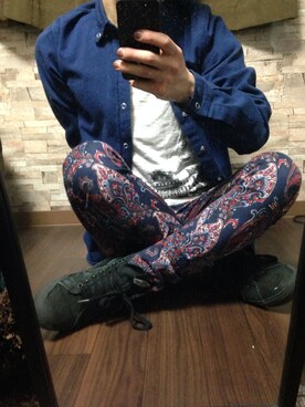 「VANS（バンズ）のアイテム（パンプス）」を使った、なるち。さん（メンズ・160cm）の春コーディネート