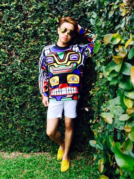 「menswear」｜「アイテム（その他シューズ）」を使った、nazemrajaliさん（メンズ・173cm）の夏コーディネート