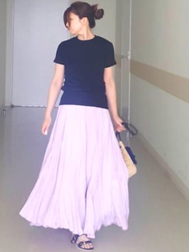 「RUPERT SANDERSON（ルパートサンダーソン）のアイテム」を使った、川上桃子さん（レディース・158cm）の春コーディネート