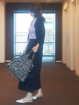 「エリン」｜川上桃子さん（レディース・158cm）の夏コーディネート