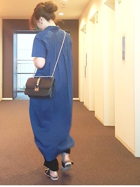 「RUPERT SANDERSON（ルパートサンダーソン）のアイテム」を使った、川上桃子さん（レディース・158cm）の夏コーディネート