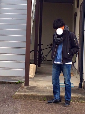 「A Question Of（アクエスチョンオブ）のアイテム（ジャケット/アウター）」を使った、ほせをさん（メンズ・166cm）の秋コーディネート