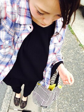 「A part by（アパートバイ）のアイテム（つなぎ/オールインワン）」を使った、EMI Iさん（レディース・154cm）の春コーディネート
