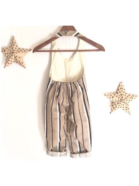 サロペット オーバーオールを使った 手作り子供服 の人気ファッションコーディネート Wear