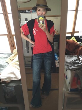 「min@RNA（ミンアットアールエヌエー）のアイテム」を使った、yoyoさん（レディース・168cm）の秋コーディネート