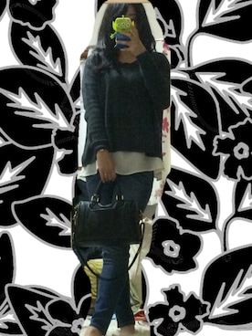 「アイテム（アナログ腕時計、ピンク系）」を使った、快獣☆ブースカさん（レディース・153cm）の冬コーディネート