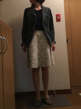 「UNTITLED（アンタイトル）のアイテム（デニムジャケット）」を使った、Kyokoさん（レディース・152cm）の春コーディネート