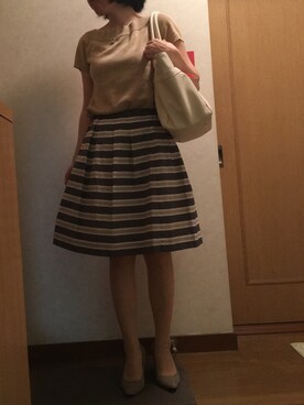 Kyokoさんの「◆プレート付きトートバッグ」を使ったコーディネート