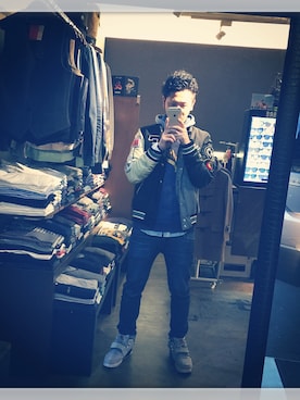 「SCOTCH & SODA（スコッチ アンド ソーダ）のアイテム（パーカー）」を使った、たけっちょさん（メンズ・177cm）の冬コーディネート