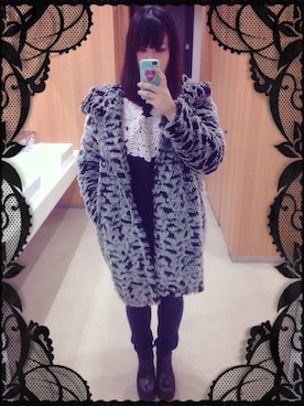 「MONKI（モンキ）のアイテム（ダウンジャケット/コート）」を使った、💓valentine💓  nanaeさん（レディース・166cm）の冬コーディネート
