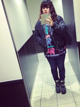 「アグリーセーター」｜💓valentine💓  nanaeさん（レディース・166cm）の春コーディネート