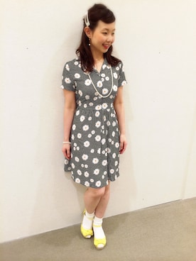 「マーガレット」｜「アイテム（ワンピース/ドレス）」を使った、tomomiさん（レディース・157cm）の夏コーディネート