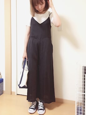 「Omekashi（オメカシ）のアイテム（オールインワン・サロペット）」を使った、Shizu *さん（レディース・165cm）の夏コーディネート