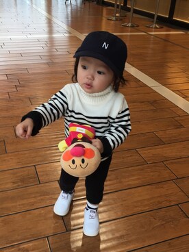 「1歳3ヶ月」｜「アイテム（雑貨/ホビー）」を使った、ri_jun🐼さん（キッズ・70cm）の冬コーディネート
