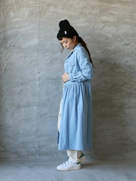 「adidas Originals（アディダスオリジナルス）のadidas originals stan smith CF（スニーカー）」を使った、ambience-staffさん（レディース・154cm）の冬コーディネート