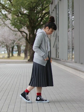 「コンバース ハイカット」｜ambience-staffさん（レディース・154cm）の冬コーディネート