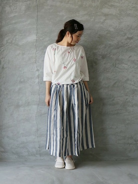 「Fracap（フラカップ）のアイテム」を使った、ambience-staffさん（レディース・154cm）の春コーディネート