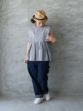 「ワークパンツ」｜ambience-staffさん（レディース・154cm）の春コーディネート