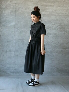 ソックス 靴下を使った 黒ワンピース の人気ファッションコーディネート ユーザー ショップスタッフ Wear