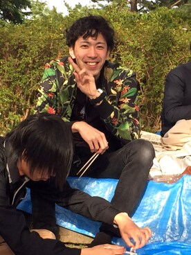 峻さん（メンズ・181cm）の春コーディネート