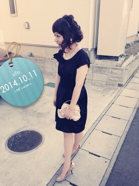 「3coins（3coins）のぜんぶ3coinsだよー。（バレッタ/ヘアクリップ、その他）」を使った、そららん。さん（レディース・159cm）の秋コーディネート